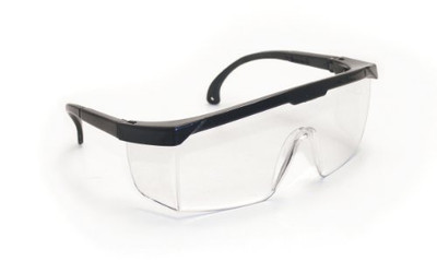 SAS Safety SAS5270 Hornets Eyewear with Polybag, Clear Lens/Black Frame