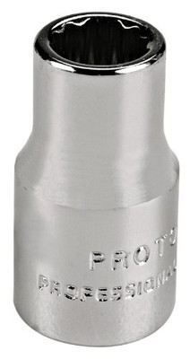 Proto PRO4706TM Chrome Socket, 1/4" Drive, 6mm, 12 Point, Shallow Proto INDUSTRIAL