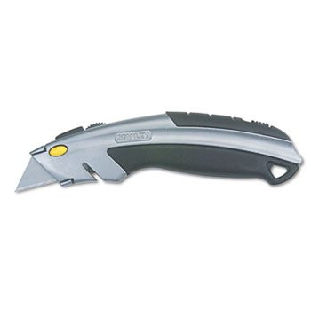 Proto PRO10-788 Proto 10788 Curved Quick-Change Utility Knife, Stainless Steel Retractable Blade, 3 Blades