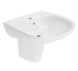 Toto LHT242G#01 Prominence Wall-Mount Bathroom Sink Finish: Cotton, Faucet Mount: Single Hole.