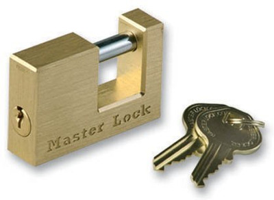 MASTERLOCK MSL605DAT MASTERLOCK Solid Brass Trailer Hitch Coupler Lock