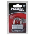 Economy Steel Lock, 1-3/4" Wide Body, 13/16" Shackle Clearance, Keyed Differently, Carded MASTERLOCK MSL500D