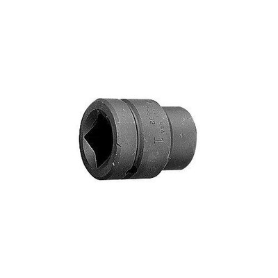 Martin Sprocket & Gear MRT76104 Martin Forged Alloy Steel 3-1/4" Type III Opening 1" Power Impact Drive Socket, 6 Points Standard, 4-1/16" Overall Length, Industrial Black Finish