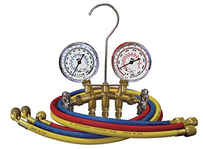 Mastercool MSC33636 () Brass HVAC Gauge Set for R12/R22/R502 Refrigerant
