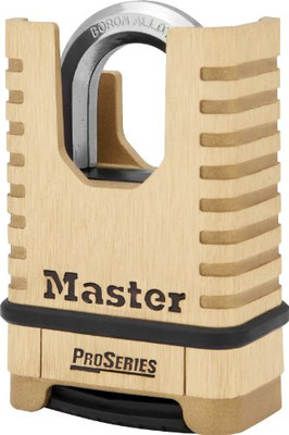 MASTERLOCK MSL1177 MASTERLOCK, Brass, Padlock, ProSeries Set Your Own Combination Lock, 2-1/4 in. Wide, D