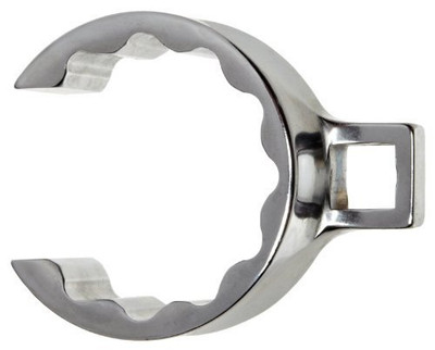 Martin Sprocket & Gear MRTSC42 Martin Forged Alloy Steel 1-5/16" Opening Flare Nut 1/2" Drive Crowfoot Wrench, 12 Points, 1-17/64" Length, Chrome Finish