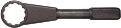 Martin Sprocket & Gear MRT1810A Martin Forged Alloy Steel 1-11/16" Opening Straight Pattern Striking Face Box Wrench, 12 Points Standard, 11" Overall Length, Industrial Black Finish