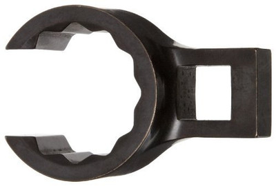 Martin Sprocket & Gear MRTBLKBC26 Martin Forged Alloy Steel 13/16" Opening Flare Nut 3/8" Drive Crowfoot Wrench, 12 Points Standard, 7/8" Length of Centers, Industrial Black Finish