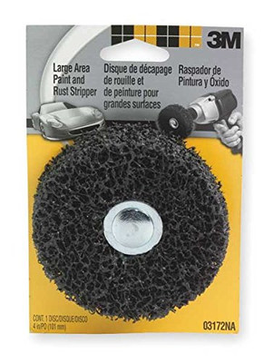 3M MMM3172 Large Area Paint and Rust Stripper, 4 inch, Coarse grit, 0