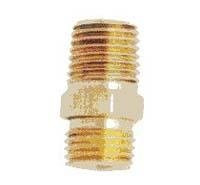 Milton Industries MILS648 Milton 1/4" MNPT x 1/4" NPS Hex Nipple Hose Fitting - Pack of 2