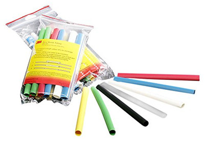 3M MMM36622 (TM) Heat Shrink Tubing Assortment Pack FP-301-3/8-Assort: 6 in length pieces, 2 each of 7 colors, (Pack of 14)