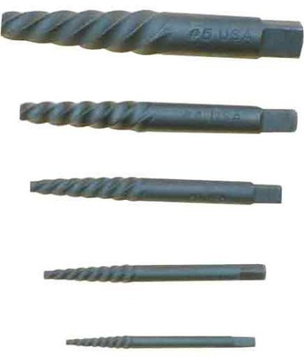 Mayhew MAY65085 Spiral Screw Extractor Kit, 5-Piece