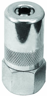 Airgas Safety LMXLX-1401 Lumax Silver 1/8" NPT Grease Coupler with Hex