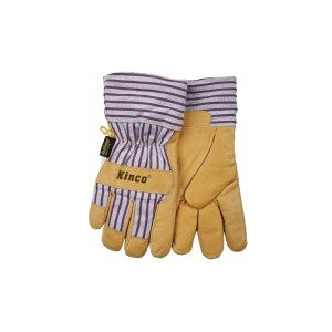 Kinco International KIN1927M Kinco 1927 Thermal Heatkeep Lined Grain Pigskin Leather Glove, Work, Medium, Palomino (Pack of 6 Pairs)