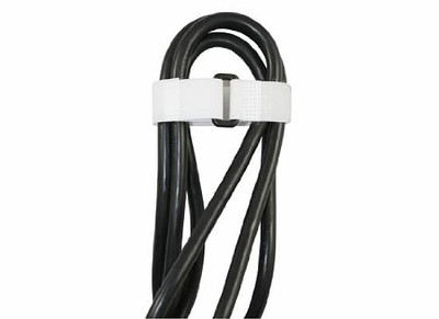 The Best Connection JTT20-8-9 JT & T Products () - 8" Hook & Loop Strip-Tie Fasteners with Buckle, White, 8 Pcs.