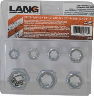 Kastar KAS2590 7pc NC Thread Restorer Die S