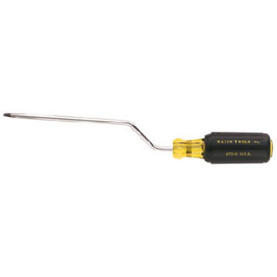 Klein Tools KLE670-6 3/16-Inch Cabinet Tip Screwdriver, Yellow and Black