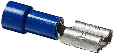 The Best Connection JTT2105C () Blue Female Disconnect Terminal, (Pack of 100)