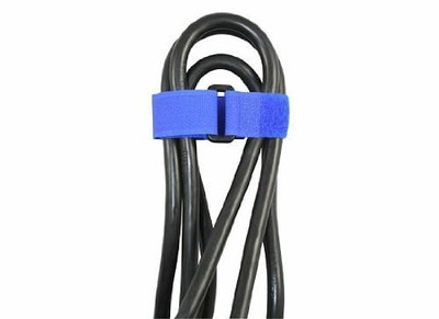 The Best Connection JTT20-8-6 JT & T Products () - 8" Hook & Loop Strip-Tie Fasteners with Buckle, Blue, 8 Pcs.