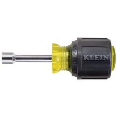 Klein Tools KLE610M Nut Driver, Stubby Set, Hex Sizes 1/4-Inch and 5/16-Inch, Hollow Shaft, Magnetic Tip, 2-Piece.