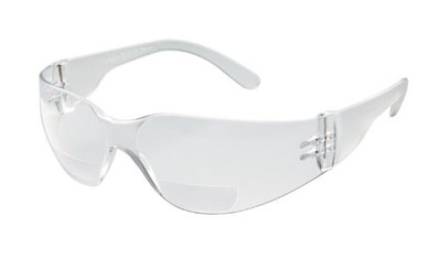Gateway Safety GWS46MC20 Safety Glasses, StarLite Mag, Clear Wraparound Bi-Focal Lens, 2.0 Magnification, Clear Frame