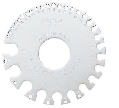GENERAL TOOL GHM21 s 21 US Standard Sheet Metal Round Gage