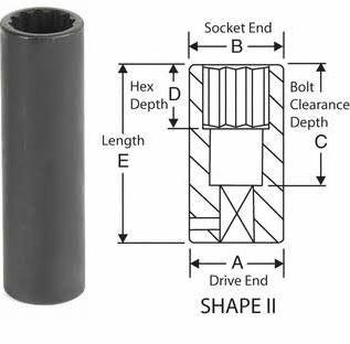 Grey Pneumatic GRE1117MD 3/8" Drive x 17mm Deep - 12 Point