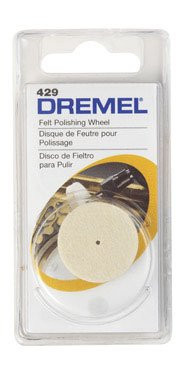 Dremel DRE429 Felt Polishing Wheel, 1" Diameter
