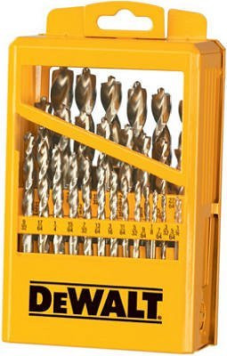 DeWalt DWTDW1969 29 Piece Pilot Point Twist Drill Bit Assortment with Metal Index