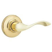 KWIKSET BALBOA PRIVACY LEVER, US3, POLISHED BRASS Kwikset 300BL 3 6AL RCS