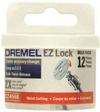 Dremel 2467466 EZ456 1-1/2-Inch EZ Lock Rotary Tool Cut-Off Wheels for Metal, 5-Pack