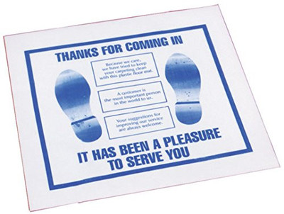 John Dow Industries DOWFM-3-H Plastic Disposable Floor Mat (Roll/500)