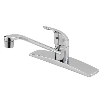 Pfister G134-1444 PRICE SINGLE LEVER KITCHEN FAUCET WITH 4 HOLE MOUNT, LESS SPRAY, CHROME, LEAD FREE
