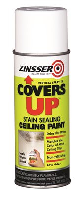 RUSTOLEUM 800200 Zinsser Covers Up Ceiling Paint & Primer In One Spray, White 13 Oz. Can - Lot of 6