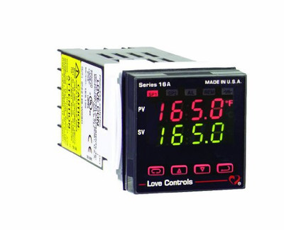 Dwyer Instruments 16A2133 Dwyer Love Series 16A Temperature and Process Controller, Two Relay Outputs, with Alarm