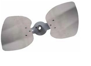 Lau 60772501 18 Inch 29* Pitch Counter Clockwise Fixed Hub 2-Blade Fan with 1/2" Bore