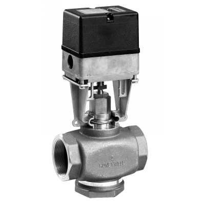 Honeywell V5011N2022 Globe valve with Linear Actuator- Black and White - /U V5011N_ML7984-1