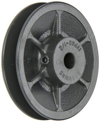 Browning 1VP40X1/2 Variable Pitch Sheave, 1 Groove, Finished Bore, Cast Iron Sheave, for 3L, 4L or A, 5L or B Section Belt