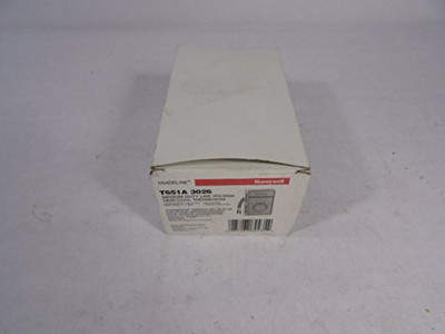 Honeywell T651A3026 Vertical mount Line Volt Thernostat with locking cover - Black and White - /U T651A-5