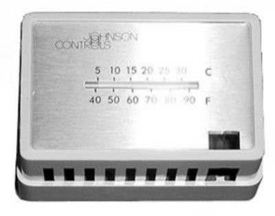 Johnson Controls T-4000-2141 Cover Beige Plastic W/O Thermometer & One Set point Window Horizontal Mtg Freeze