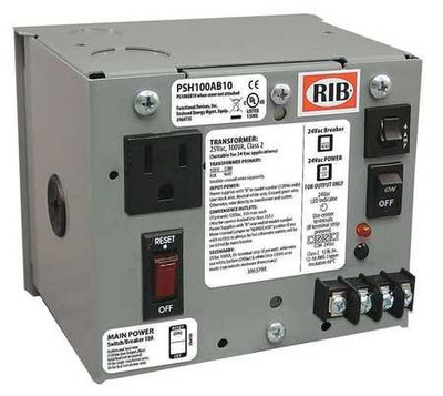 Functional Devices PSH100AB10 Class 2 Transformer, 100VA, 120VAC, 24VAC