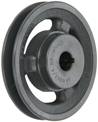 Browning AK49X3/4 Finished Bore Sheave, 3/4" Bore, Uses 3L, A Belt, 1 Groove