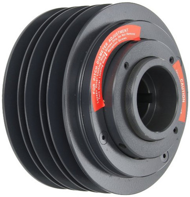 Browning 3MVP55B69X 1 5/8 Variable Speed Sheave, 3 Groove, Finished Bore, Variable Pitch, Cast Iron Sheave for A, B Section Belt