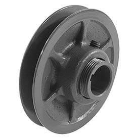 Browning 1VP68X 1 1/8 Variable Pitch Sheave, 1 Groove, Finished Bore, Cast Iron Sheave, for 4L or A, 5L or B, 5V Section Belt