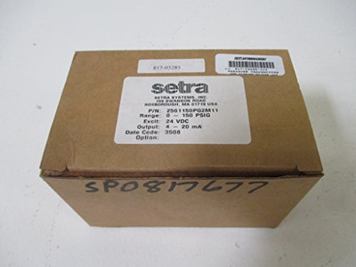 Setra 2561150PG2M11 "0/150# 1/4"" # Xducr 4-20mA Out" "0/150# 1/4"" # Xducr 4-20mA Out"
