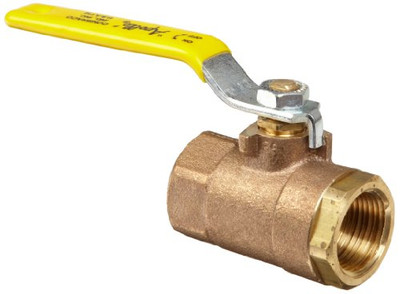CONBRACO 32-105-01 Apollo 32-100 Series Bronze Ball Valve, Two Piece, Inline, Lever, 1" NPT Female