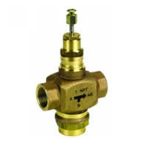 Honeywell 0901759A Three-way Globe Valve with Direct Coupled Actuator - /U V5013-c8
