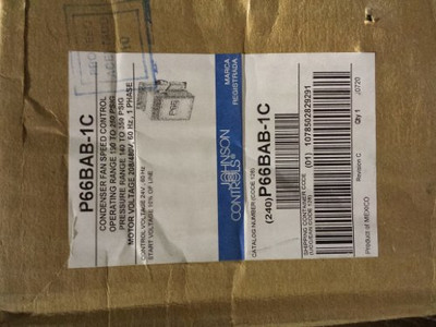 Johnson Controls P66BAB-1 208/480 VAC 2 POLE