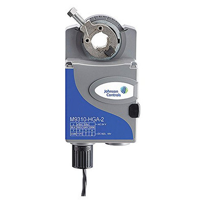 Johnson Controls M9310-HGA-2 - - 24VAC/DC Floating 1 SPDT or 2 SPDT Damper Actuator, -22 to 140 F, 89 in.-lb., 90 sec.