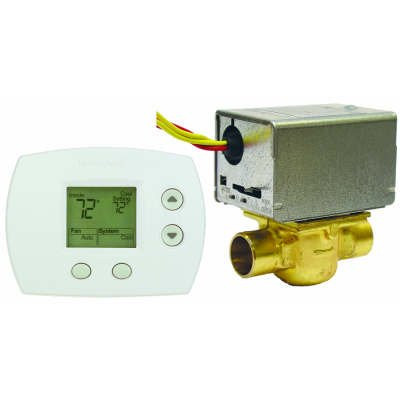 Honeywell V8043A1037 Zone Valve Builder Pack with TH5110 Thermostat - /U Y496E-c5